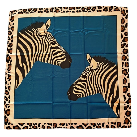 Teyana Animal Scarf Wide Brim Cap